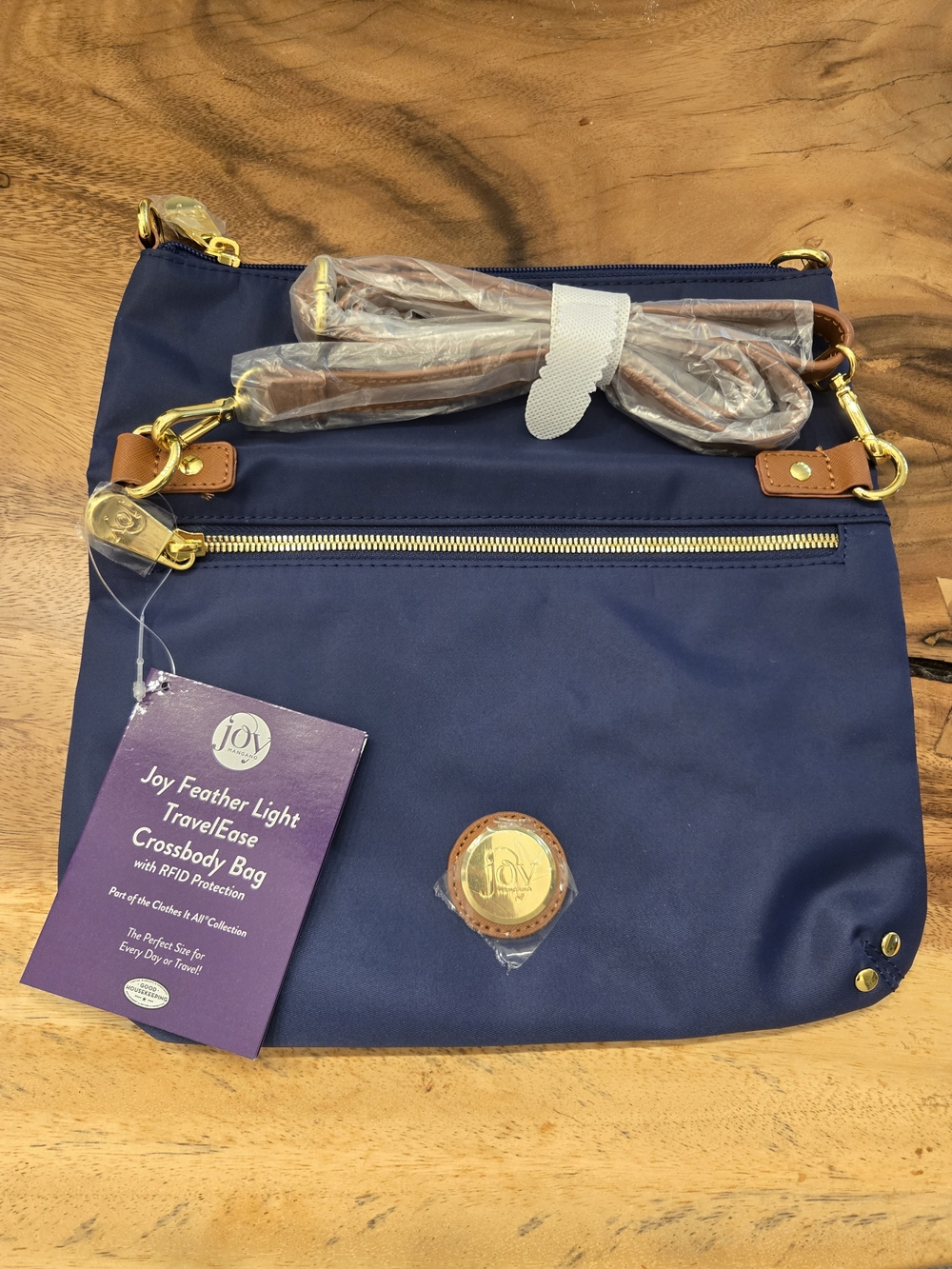 Feather Light TravelEase Navy Crossbody Bag